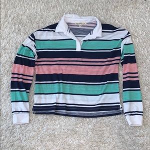 Wallflower Collared Long Sleeve T-shirt